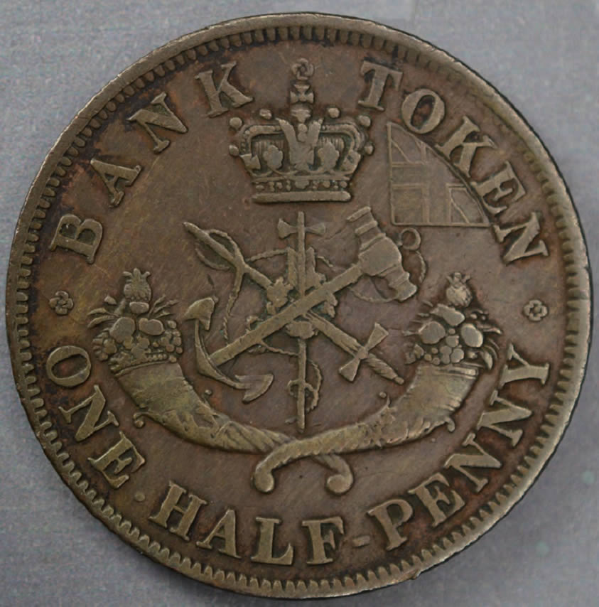 1854-Bank-Of-Upper-Canada-Penny.-Questions.