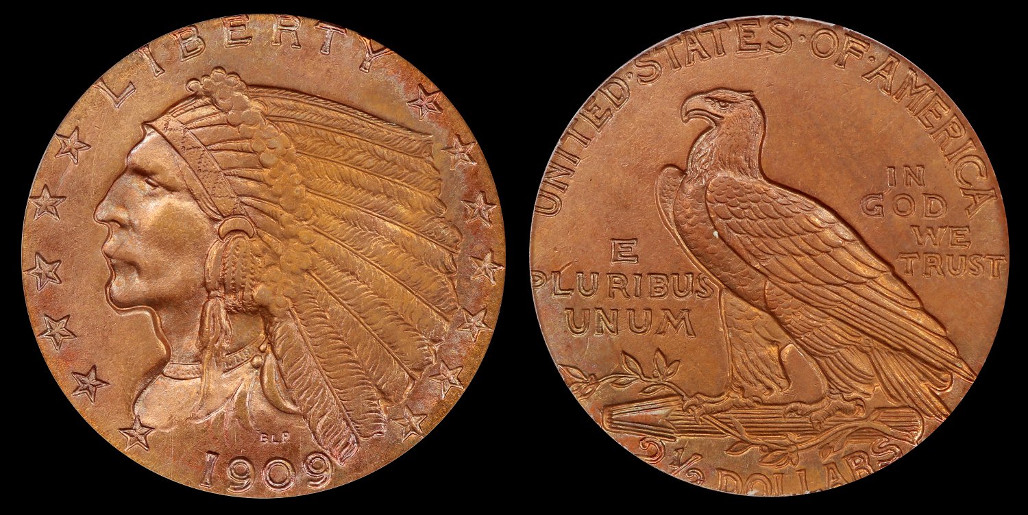 Bought-My-First-US-Gold-Coin---1909-Quarter-Eagle-PCGS-MS-62
