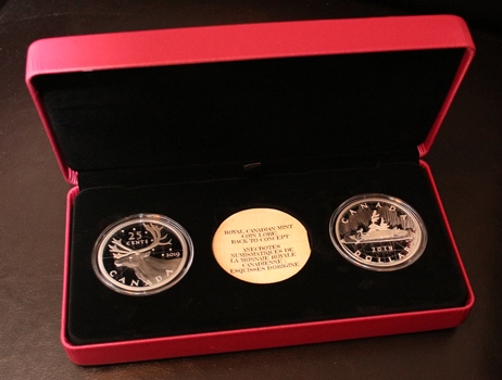RCM-New-Release:-2019-2-Oz-Pure-Silver-Two-Coin-Set-Royal-Canadian-Mint-Coin-Lore:-Back-To-Concept