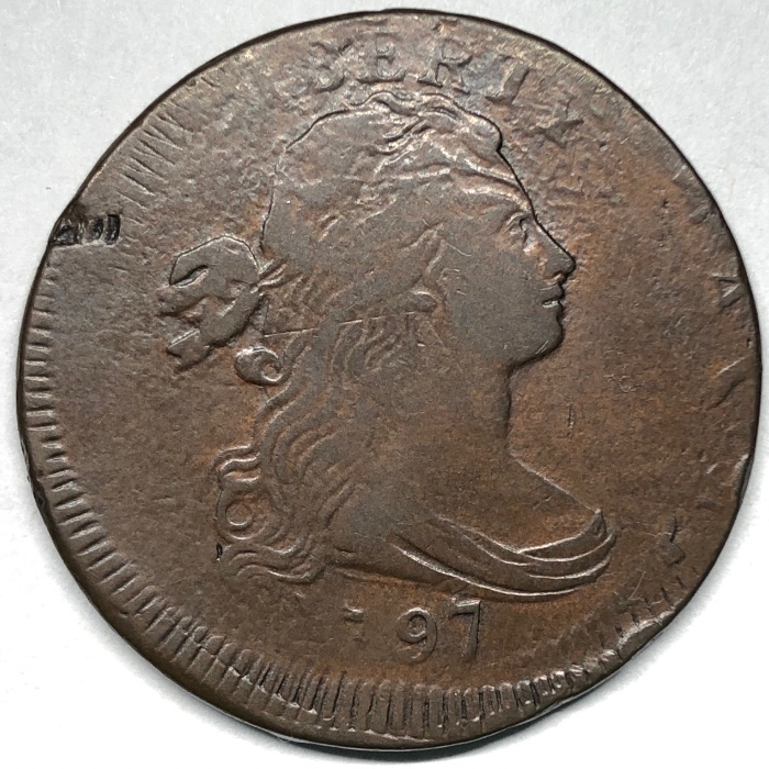 1797-S-121A-Reverse-Of-'95,-Plain-Edge,-Flip-Over-Double-Strike