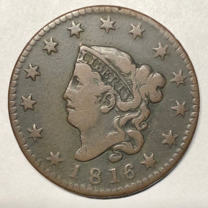 A-Complete-Type-And-Variety-Set-For-1816-US-Coins