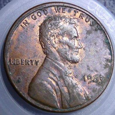 1983-Dirty-Old-Penny-With-Cracks-On-The-Back