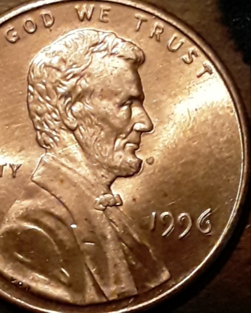 1996-No-Mint-Mark-Lincoln-Cent.-Can't-Find-Another-96-That-Has-The-Same-Hai