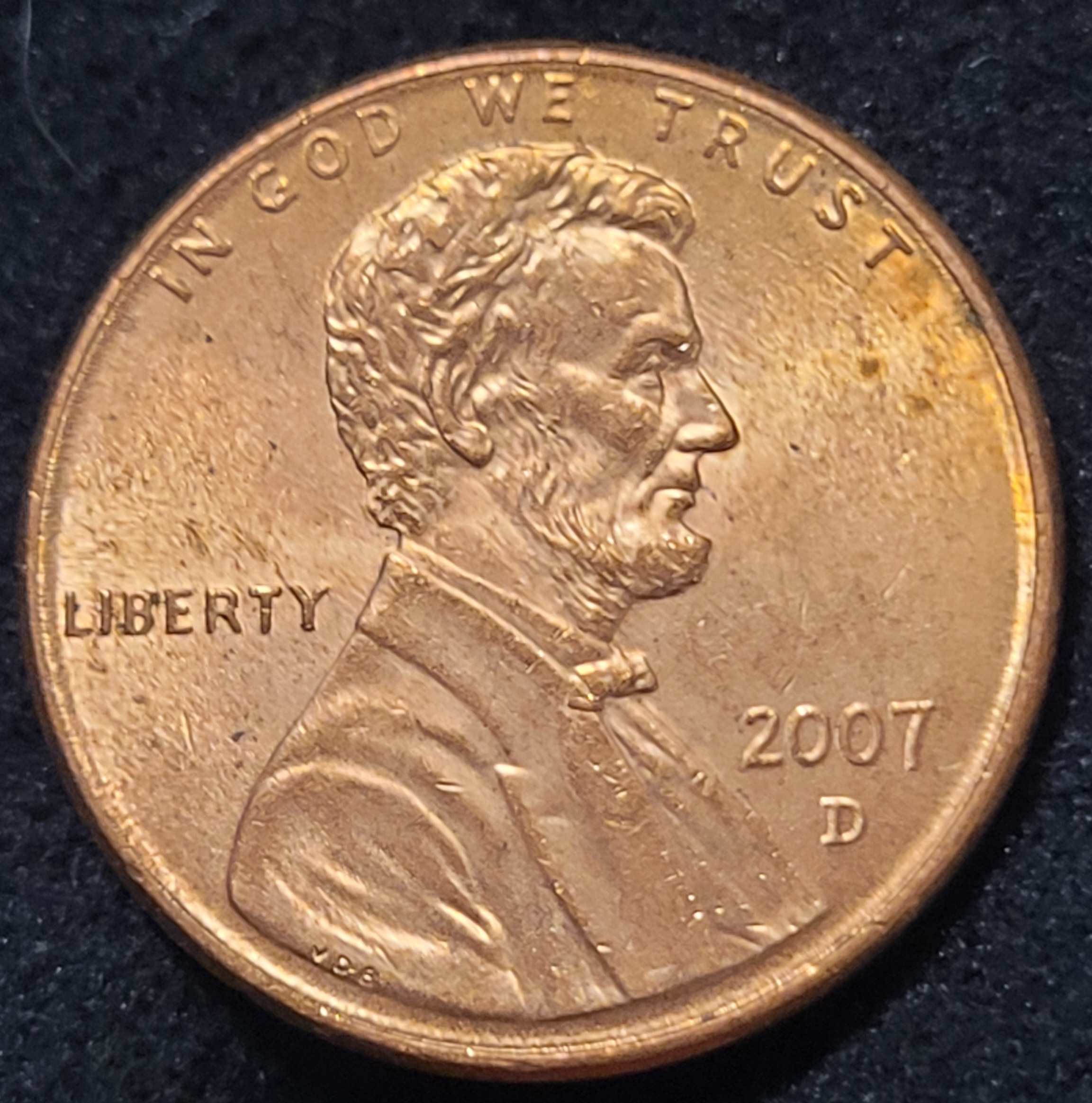 2007-D-Lincoln-Penny-Possible-Error-Under-Mint-Mark.-Help.