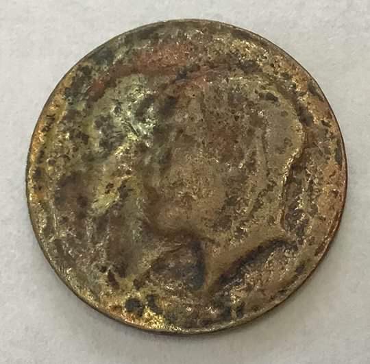 2-Damaged-Coins-Id:-Canadian-Blacksmith-Token-And-Confederation-Medal