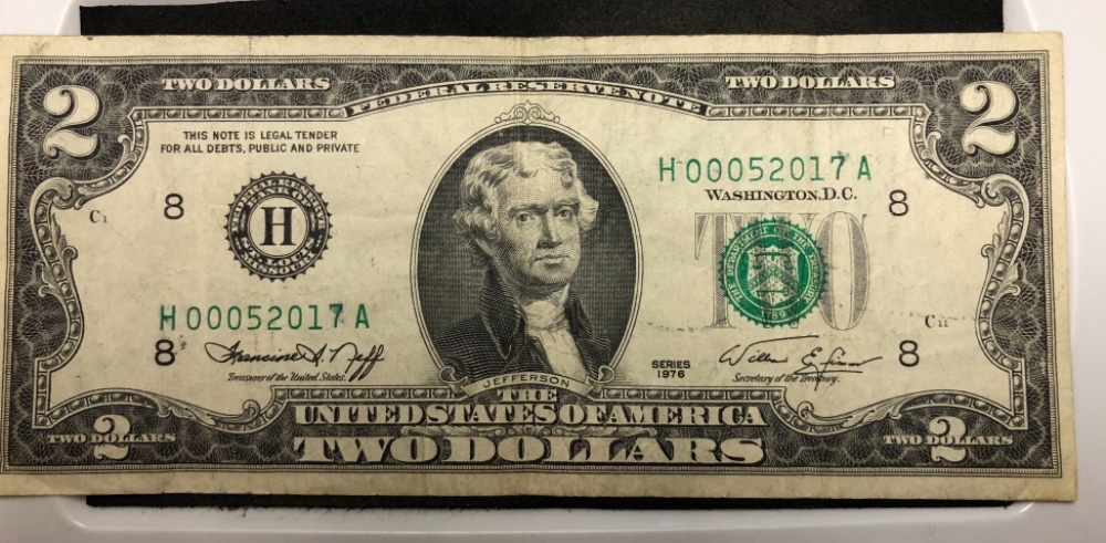 1976-$2.00-Note-With-Low-Serial-Numbers.-Any-Premium?