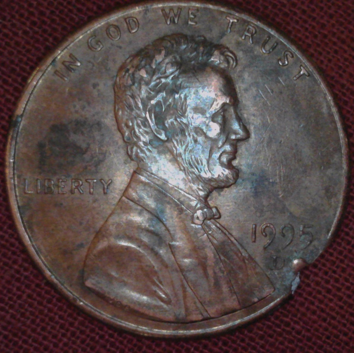 Jacked-Up-1995-D-Lincoln-Cent---Is-This-Wide-Or-Close-AM?