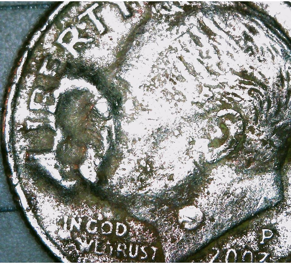 2003-P-US-Dime-Error,-Distortion-Of-Some-Sort.