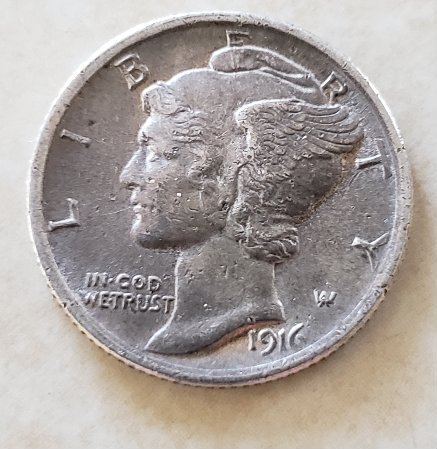 1916-D-Mercury-Dime-In-Great-Condition