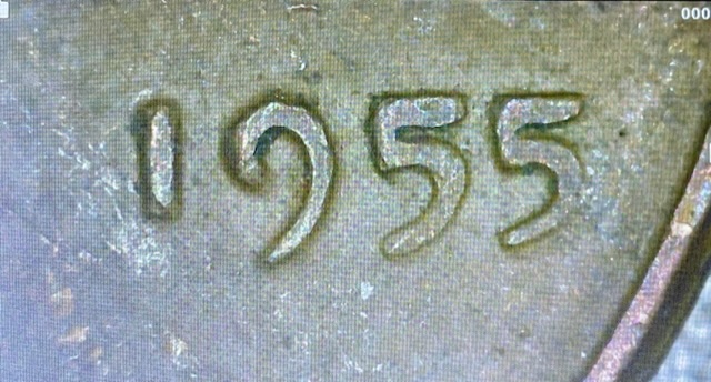 1955-Wheat-Penny-Missing-Most-Letters-On-Reverse