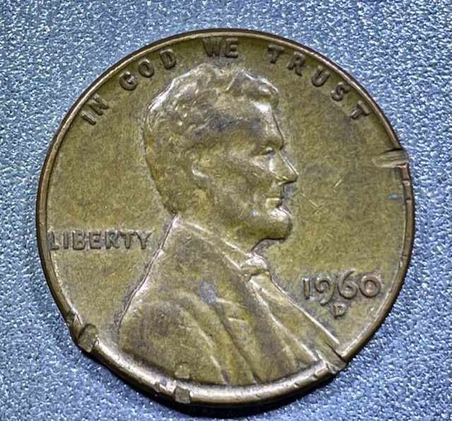 1960-D-Lincoln-Cent-Damage/Error?