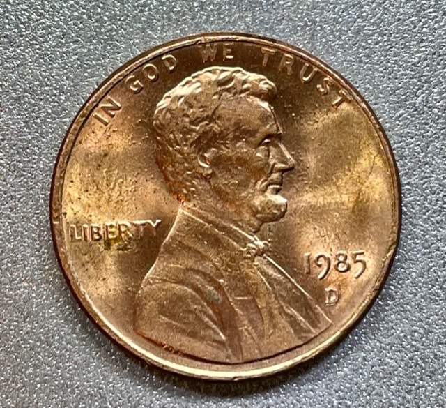 1985-D-Lincoln-Cent-/-Wrong-Planchet