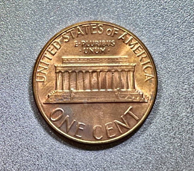 1985-Lincoln-Penny-Ear-Error,-Die-Cracks