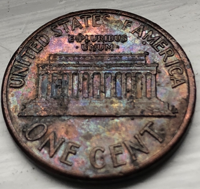 1991-Lincoln-Penny--Toned-