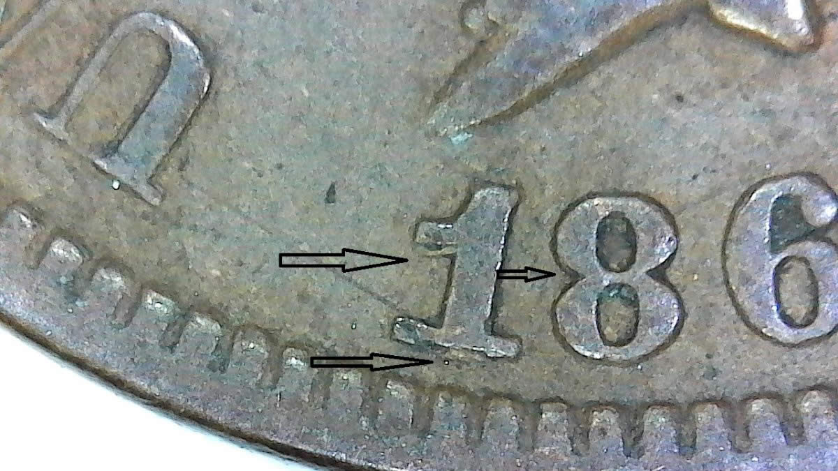 1867-Indian-Head-Cent-Recut-Date