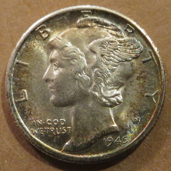 Toned-Mercury-Dimes;-My-Collection-And-Yours