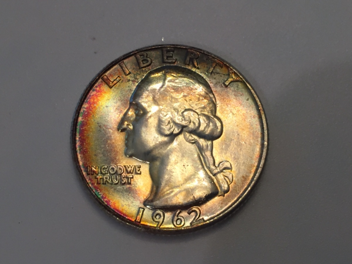 1962-Washington-Quarter--Very-Nicely-Toned