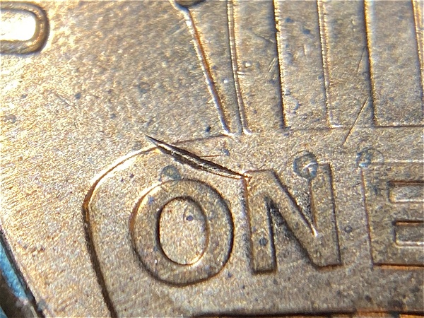 2013-D-Lincoln-Cent--Struck-Through-Detached-Rim-Burr
