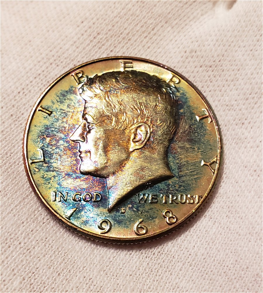 1968-D-Kennedy-Half-Dollar-With-Toning