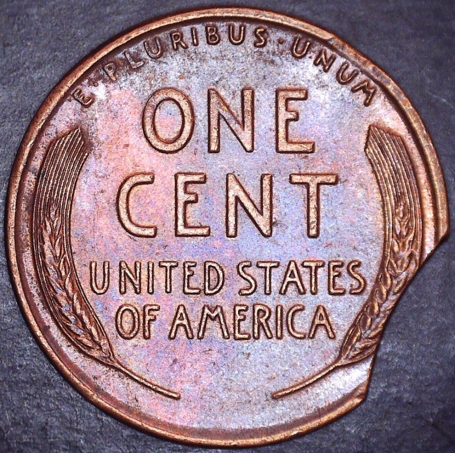 1946-P-LMC-Clipped-Planchet-With-Blakesley-Effect
