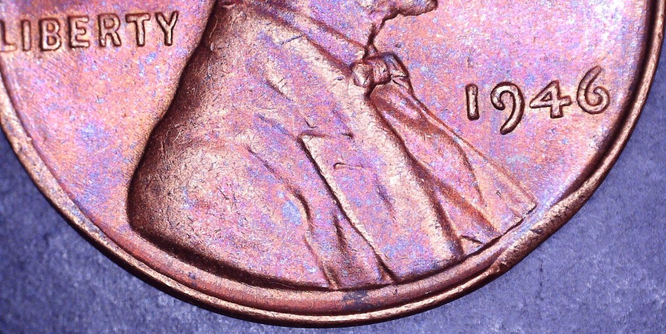 1946-P-LMC-Clipped-Planchet-With-Blakesley-Effect
