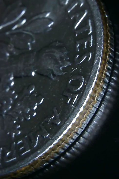 1986-P--Roosevelt-Dime.-Railroad-Rim,-Crack-Along-Edge.