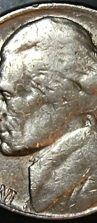 1983-P-Jefferson-Nickel--Die-Clashing?---Spike-Head?