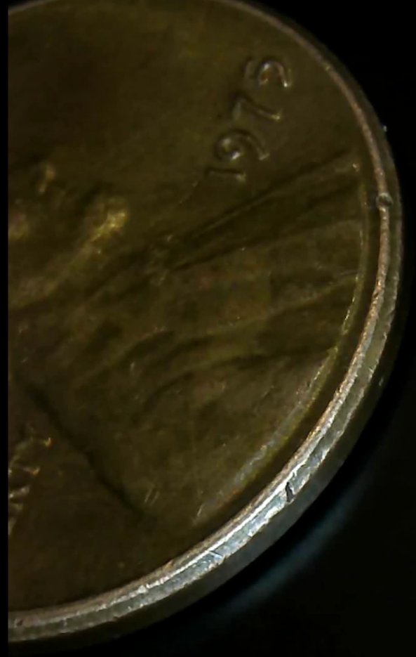 1975-Cent--Partial-Split-Collar-Or-Collar-Clash?-Rim-To-Rim-Die-Cracks--Multi--Small-Cuds