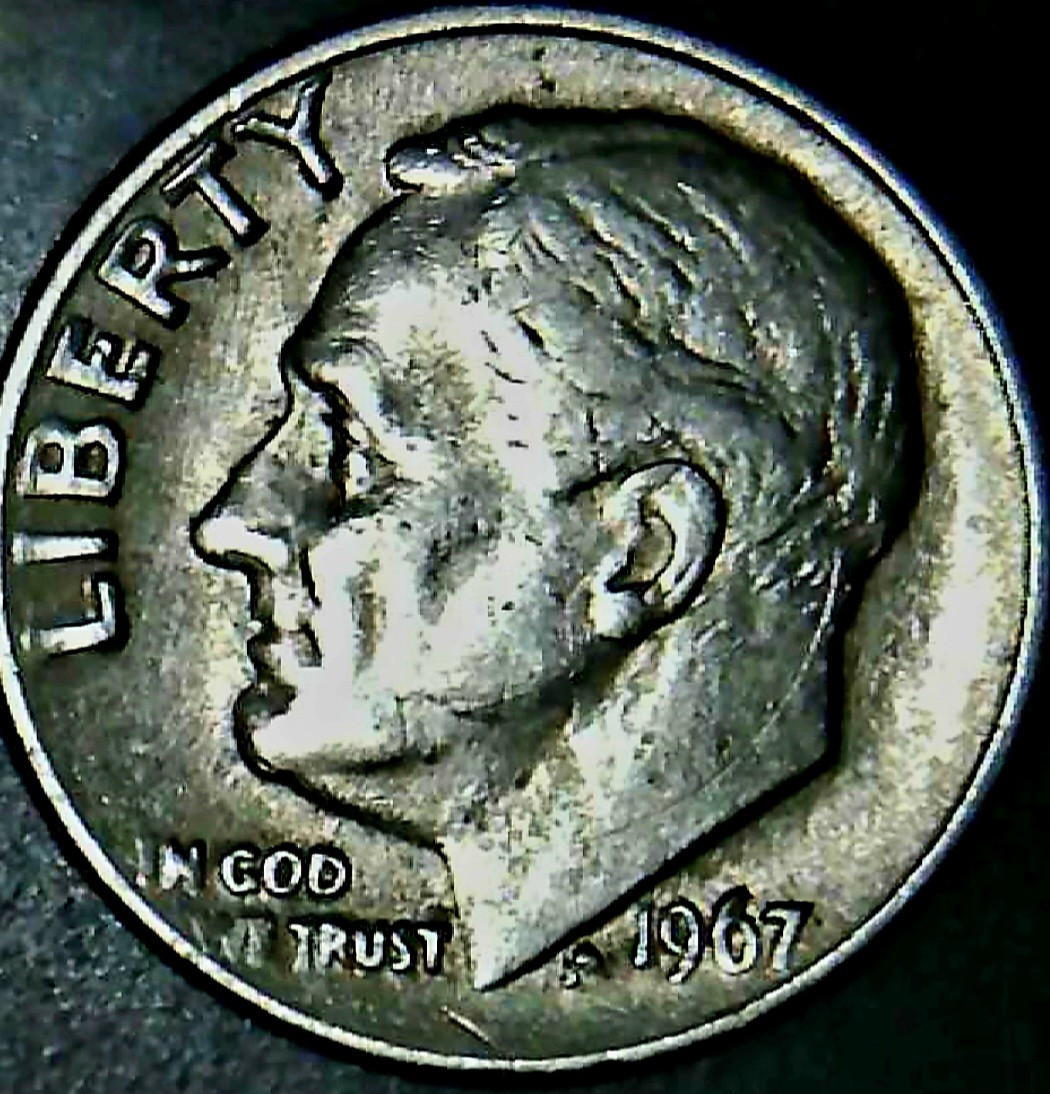 1967-Roosevelt-Dime--DDO/Fs-101,-Plus-Doubled-Eye.