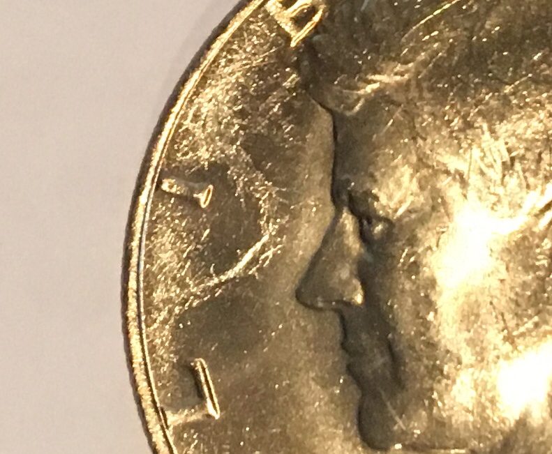 1976-P-Kennedy-Bicentennial-Clad-Strike-Through?-Pulled-From-Mint-Set