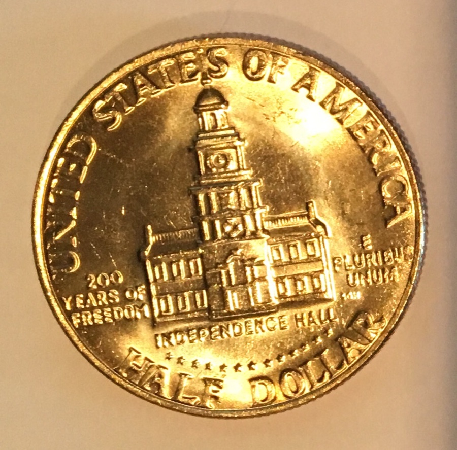 1976-P-Kennedy-Bicentennial-Clad-Strike-Through?-Pulled-From-Mint-Set