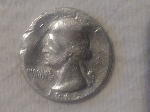 1965-No-Mint-Found-Quater.-Mint-Damage?