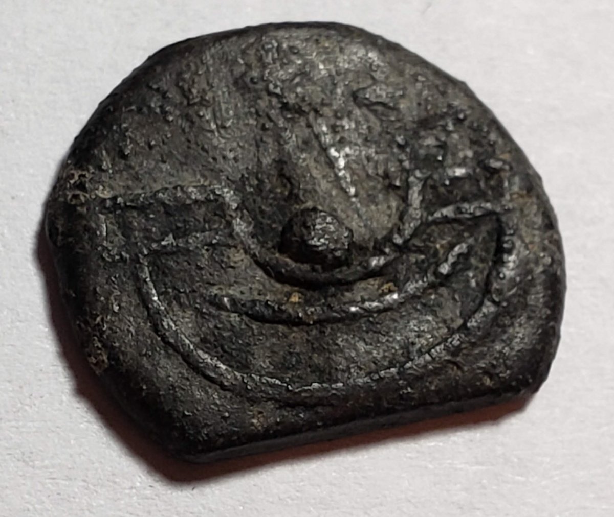 Old-Portugal-Coin?--Unknown-Id:-16th-Century-Portuguese-Malacca-Tin-Dinheiro