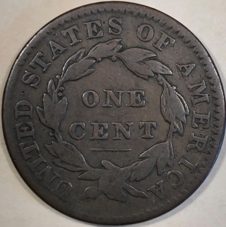 1833-Coronet-Large-Cent