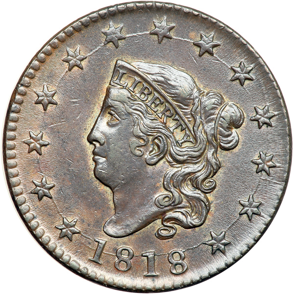 1818-Large-Cent-N-10-I-Believe