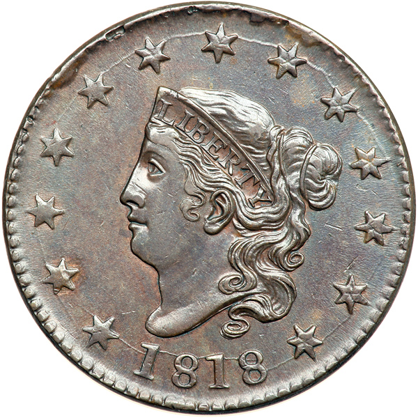 1818-Large-Cent-N-10-I-Believe