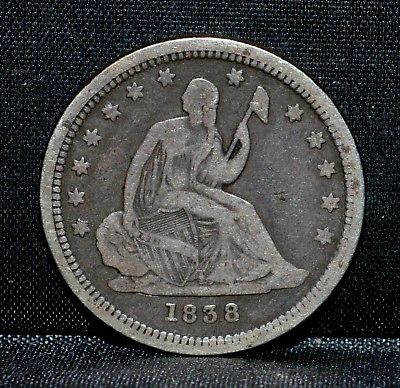 1838-Seated-Liberty-Quarter....what-Would-You-Grade-This-One?