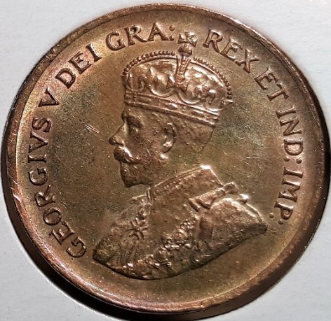1936-Canada-Small-Cent-/-Small-Clip--Grade-?