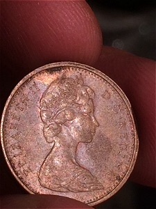 1977-Canadian-Cent-Massive-Lamination-Crack-Or-Something...