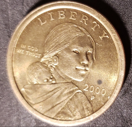 2000-P-Sacajawea-Dollar-With-Mole-On-Her-Chin
