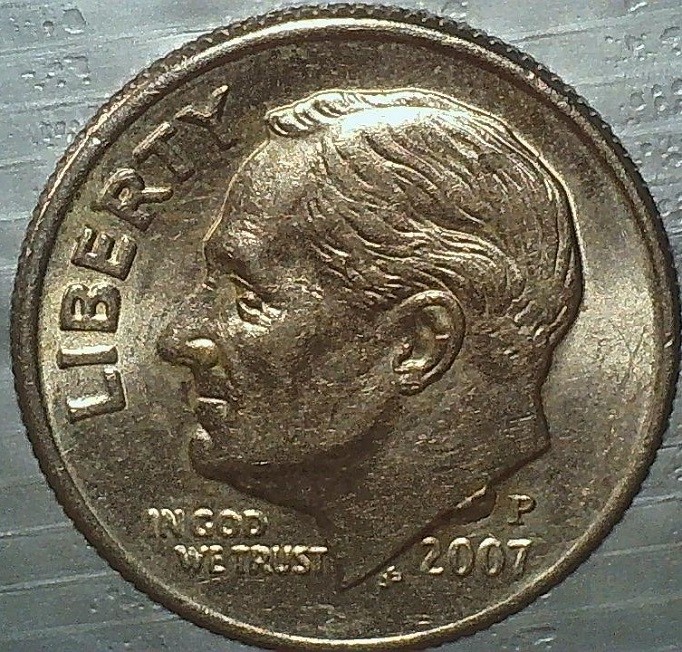 2007-P-Dime-Coin--Die-Chips