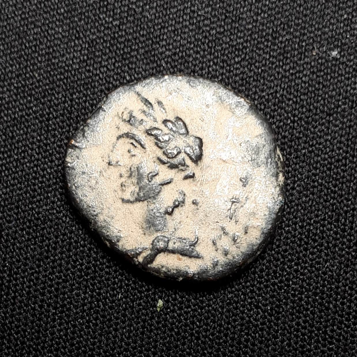 Help-With-Identification-Please!-Small-Bronze-13mm-1.6g.-Roman-Provincial?-Apollo-Obverse?