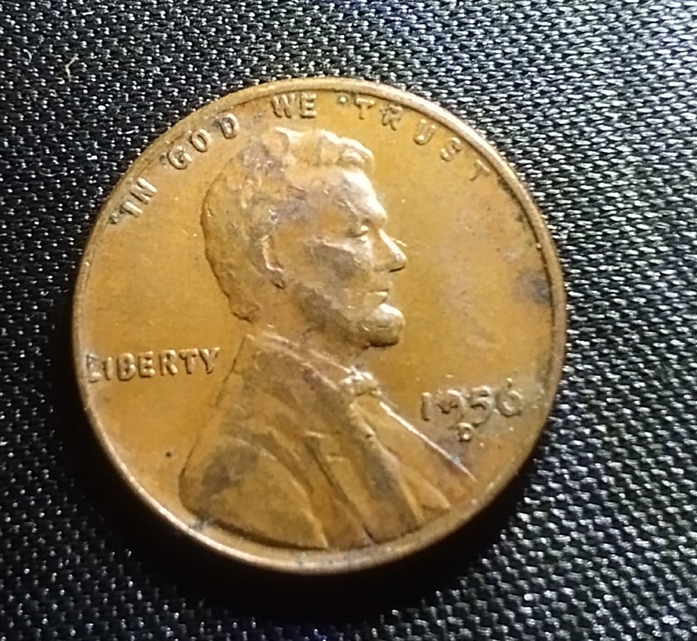 1956-D-Wheat-Penny-With-Chip-On-Date,---DDO,-Mint-Mark-Is-Too-Close-To-Date