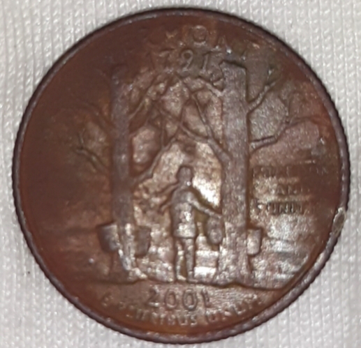 2001-D-Vermont-State-Quarter-Completely-Copper--On-Both-Sides.