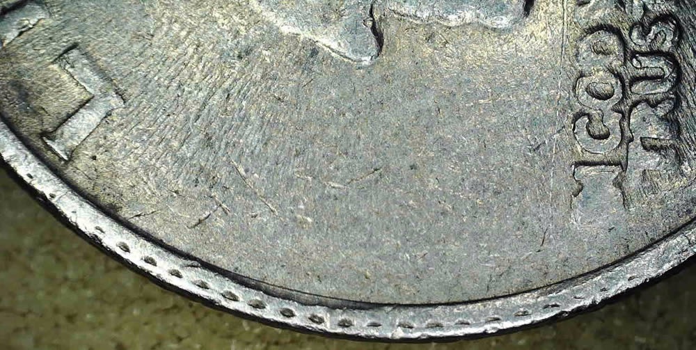 Three-1983-P-Quarter-Mint-Mark-Errors-With-Rim-Marking