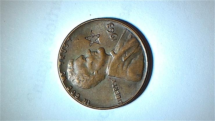 Lincoln-Cent-1963-With-Five-Point-Star