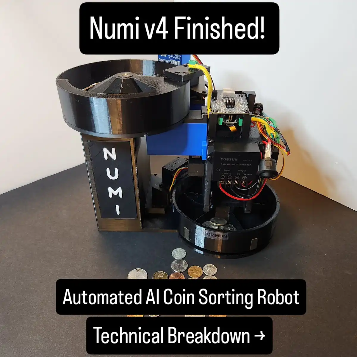 Numi-V4:-Autonomous-AI-Coin-Sorting-Robot,-Rebuilt-From-Scratch