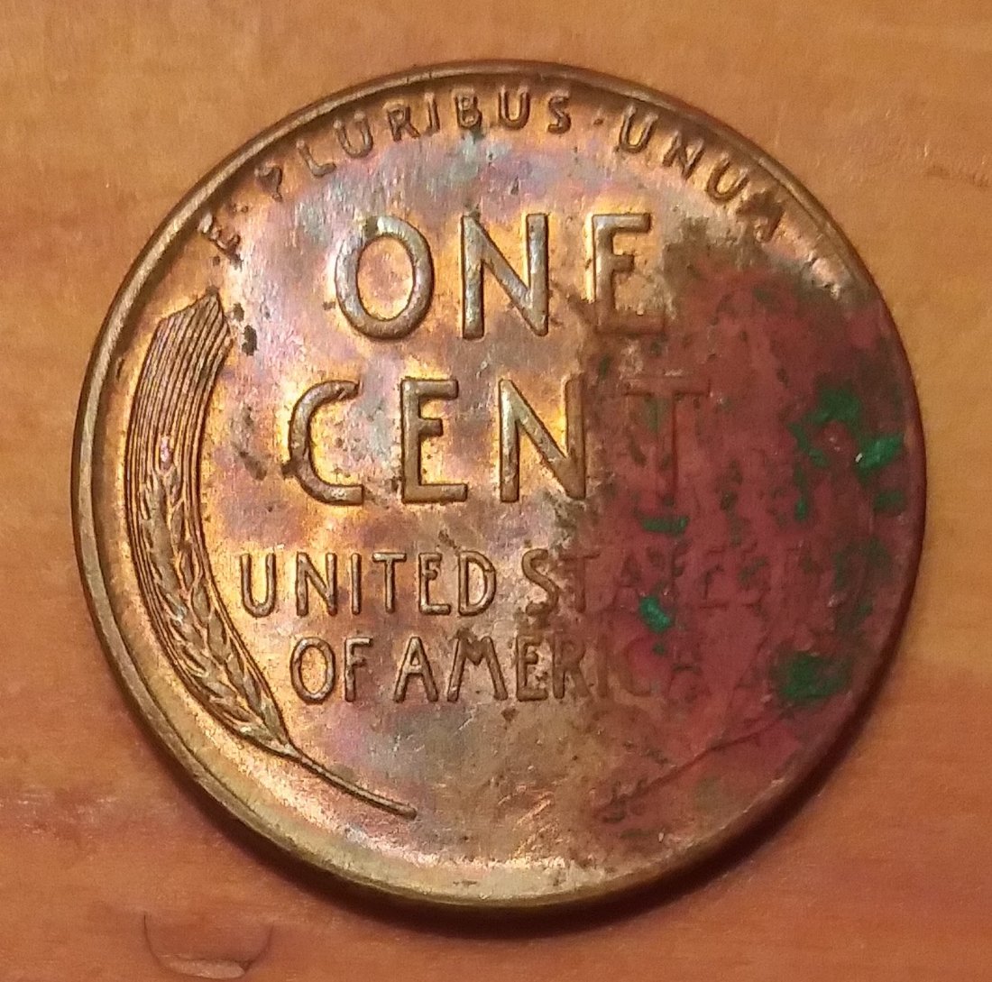 1955-S-Lincoln-Wheat-Cent-With-Multiple-Die-Chips-In-Date-And-Ugly-Reverse