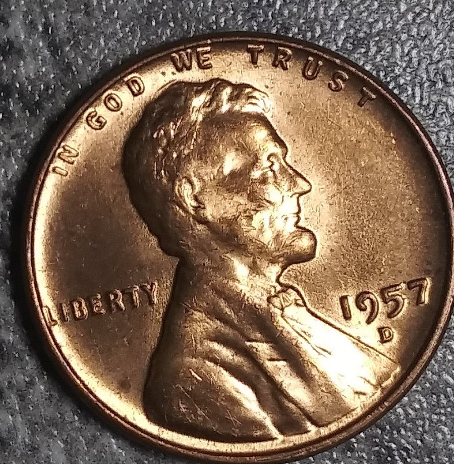 1957-D-Lincoln-Wheat-Cent-With-Head-Crack
