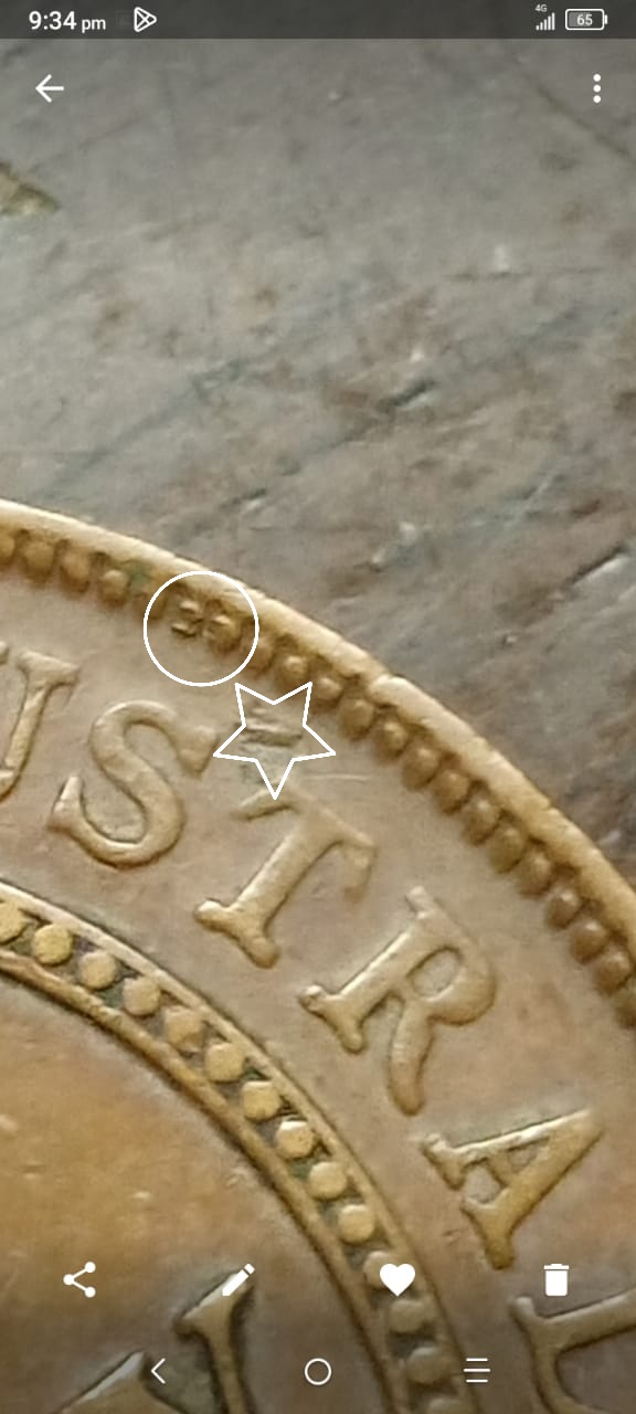 Error-On-An-Australian-One-Penny-1923-With-The-Letter-S-Followed-By-An-Apostrophe-On-The-Word-Austra